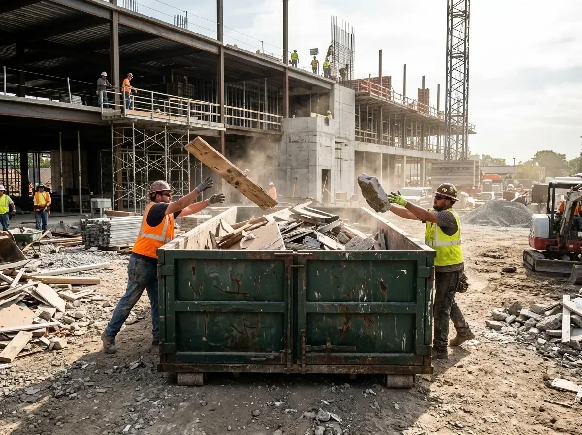 construction-site-debris-conta-004 — specialist at work, Same Day Dumpster Rental and Junk Removal in Hernando
