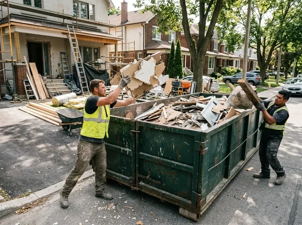 dumpster-pickup-at-renovation-003 — detailed close-up, Same Day Dumpster Rental and Junk Removal in Hernando
