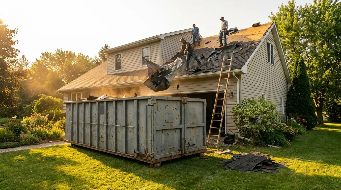 Dumpster Rental — before and after result